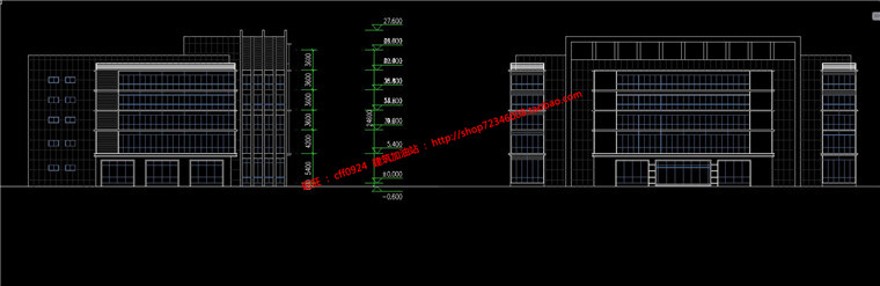 房工厂建筑方案设计工业cad总图su模型效果图文本