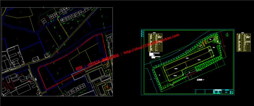 cad施工图su模型效果图max工业厂房办公综合楼门卫设计