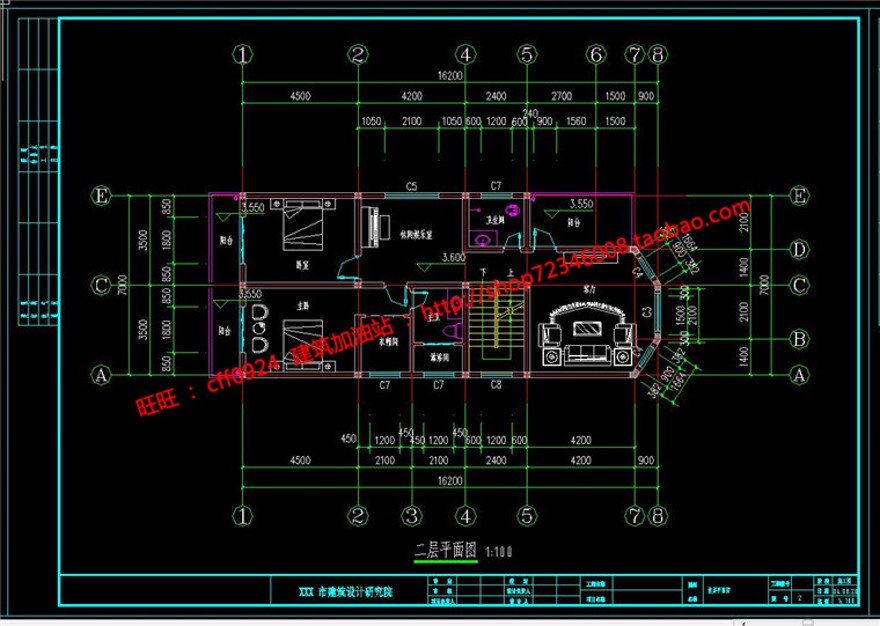 cad图纸三层商业别墅小洋房建筑方案设计效果图施工图全