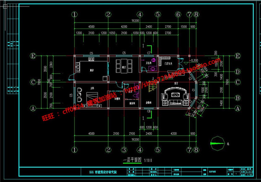 cad图纸三层商业别墅小洋房建筑方案设计效果图施工图全