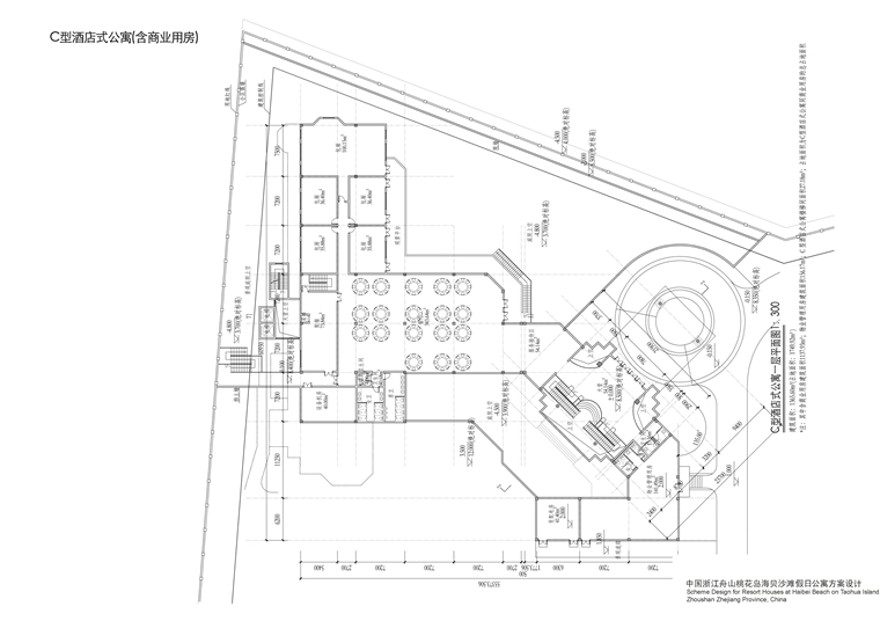 天华宝华桃花岛商业别墅群建筑总图cad图纸效果图文本