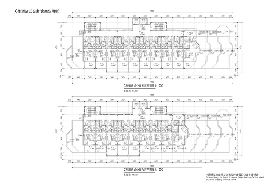 天华宝华桃花岛商业别墅群建筑总图cad图纸效果图文本