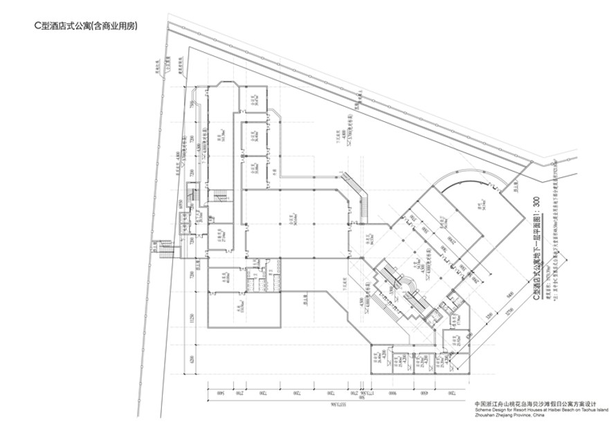 天华宝华桃花岛商业别墅群建筑总图cad图纸效果图文本