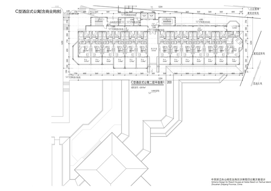 天华宝华桃花岛商业别墅群建筑总图cad图纸效果图文本