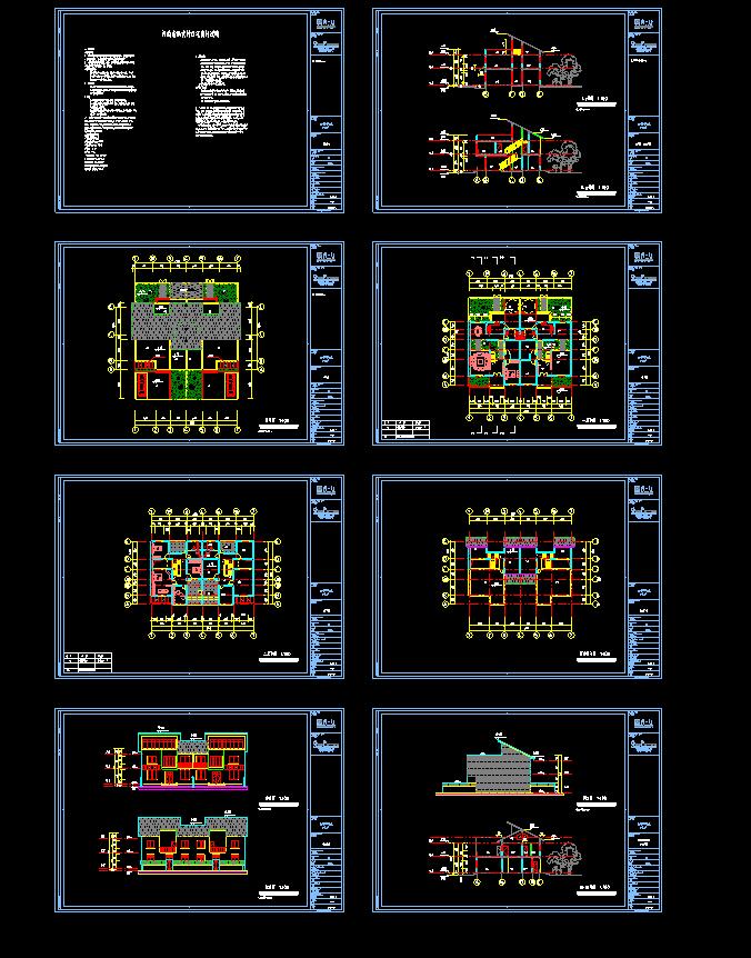 建筑图纸40-两层-21-0012-90米-