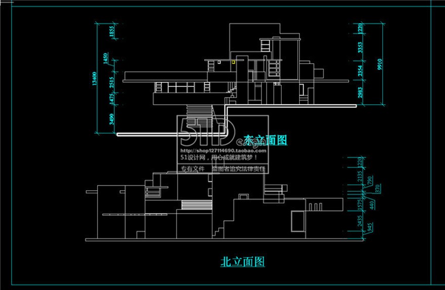 赖特流水商业别墅su模型+cad图纸大师资料建筑方案设计