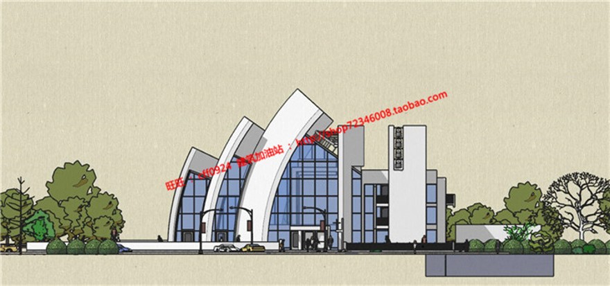 理查德·迈耶之千禧教堂最全建筑景观规划资料有cad图纸su细模ppt介建筑资源