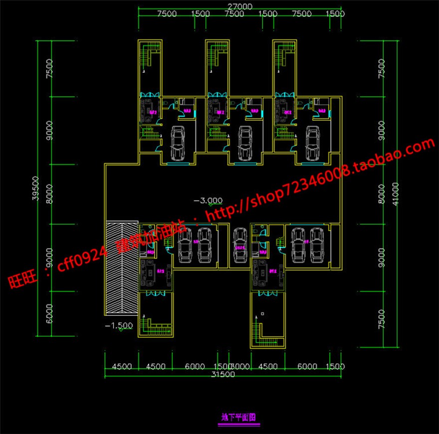 中式商业别墅群建筑方案设计万科商业别墅cad总图平面su模型