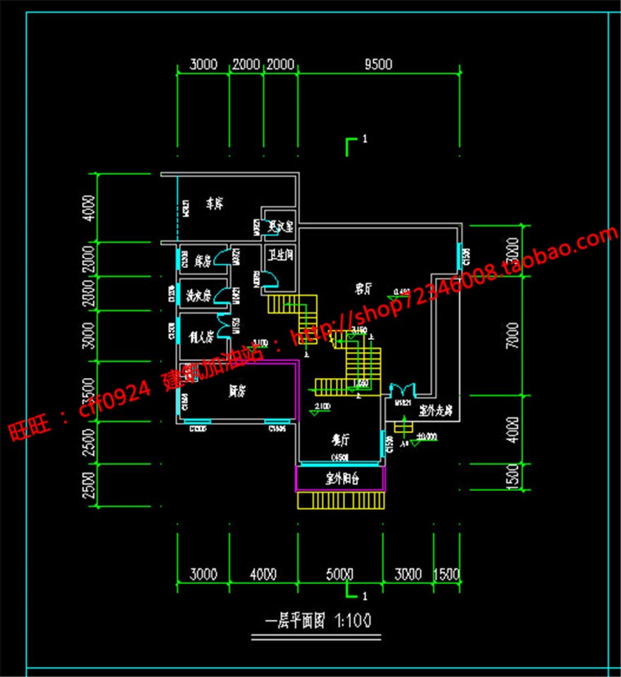 欧式美式商业别墅课程毕业设计竞赛资料原创cad图纸方案+su模型