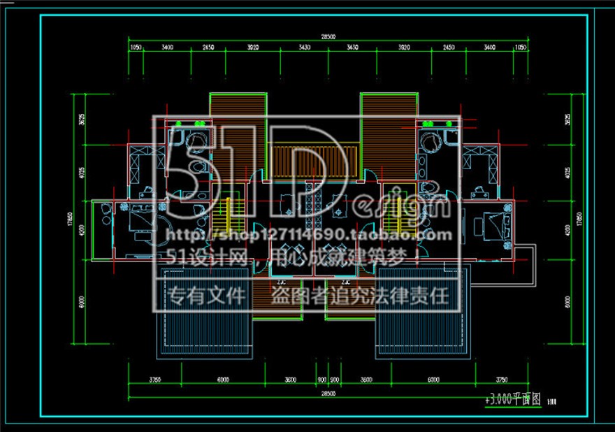 中式商业别墅独栋山地住宅商业别墅建筑方案设计su模型+cad图纸