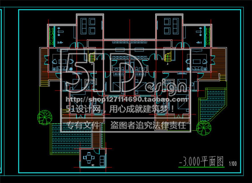 中式商业别墅独栋山地住宅商业别墅建筑方案设计su模型+cad图纸