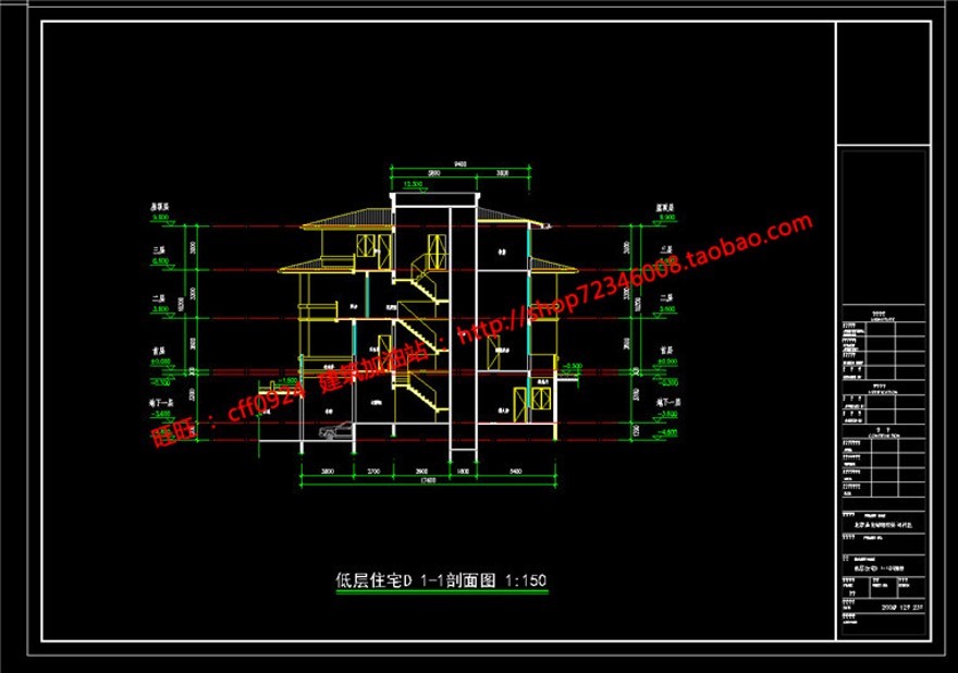 古典双拼商业别墅精选建筑方案设计cad平立剖+SU模型+效果图