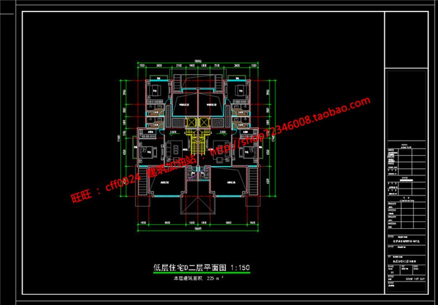 古典双拼商业别墅精选建筑方案设计cad平立剖+SU模型+效果图