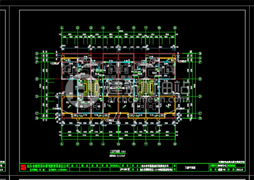 建筑资源26简欧联排商业别墅商业别墅SU模型+cad图纸方案施工图