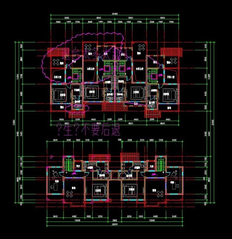 成套-地中海风格联排商业别墅合院商业别墅商业街设计文本CAD+SU模型