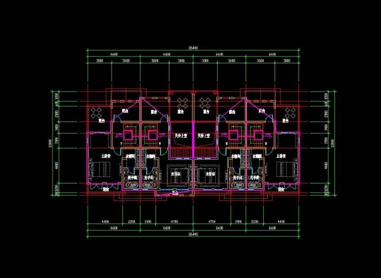 成套-地中海风格联排商业别墅合院商业别墅商业街设计文本CAD+SU模型