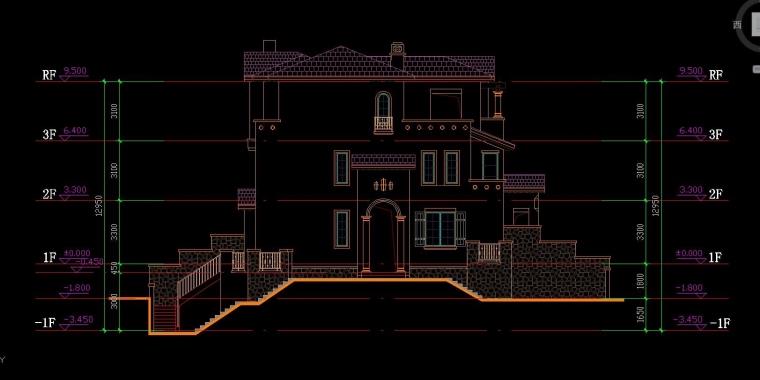 成套-地中海风格联排商业别墅合院商业别墅商业街设计文本CAD+SU模型