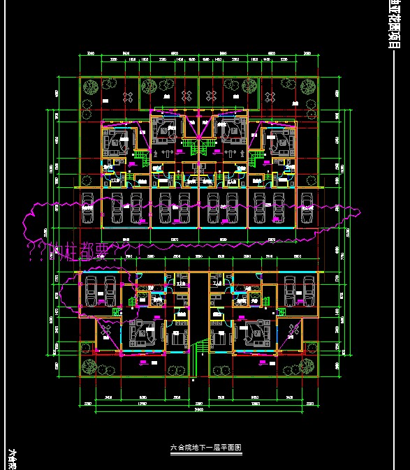 成套-地中海风格联排商业别墅合院商业别墅商业街设计文本CAD+SU模型