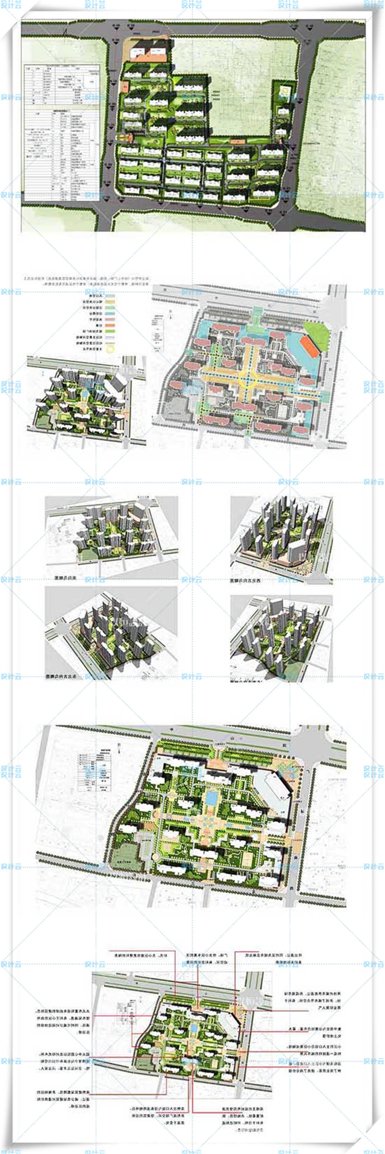 完整住宅小区CAD施工图+su模型+文本/商业别墅独栋联排建筑效建筑资源