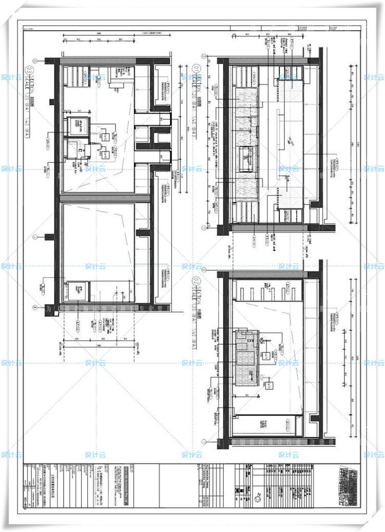 完整上海养云安缦酒店CAD施工图+软装+物料+效果图实景