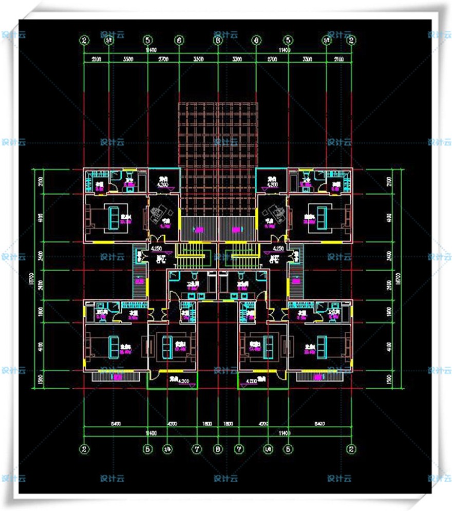 完整古典园林风格类独栋双拼商业别墅建筑设计CAD+3D模型+高清效果图