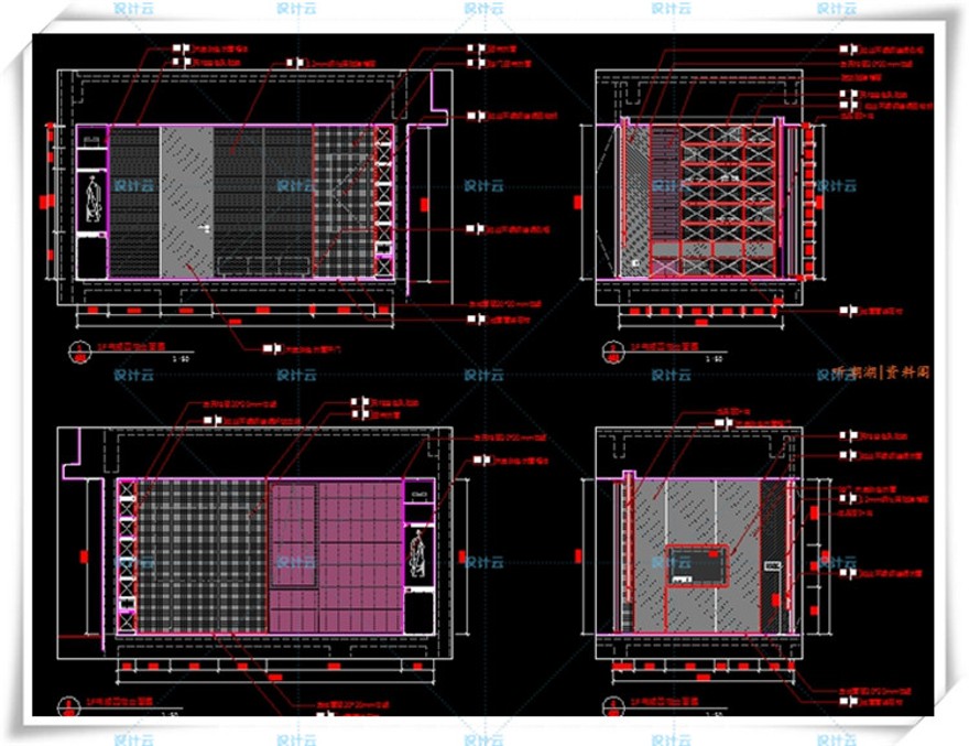 完整李玮珉三亚海棠湾四季酒店C型商业别墅样板间cad+效果图