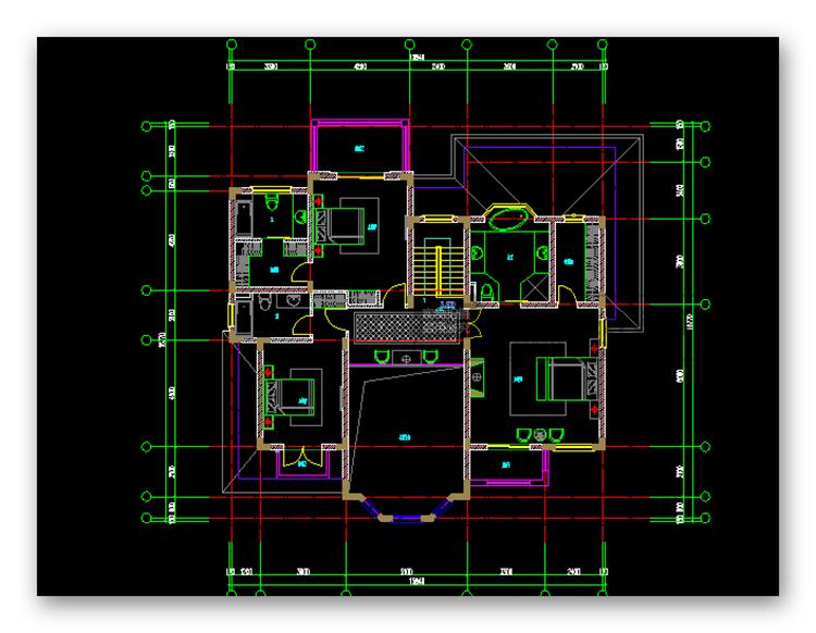 03四套西班牙欧式美式商业别墅平立面cad+精细su+max+总平面