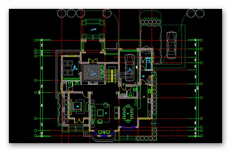 03四套西班牙欧式美式商业别墅平立面cad+精细su+max+总平面