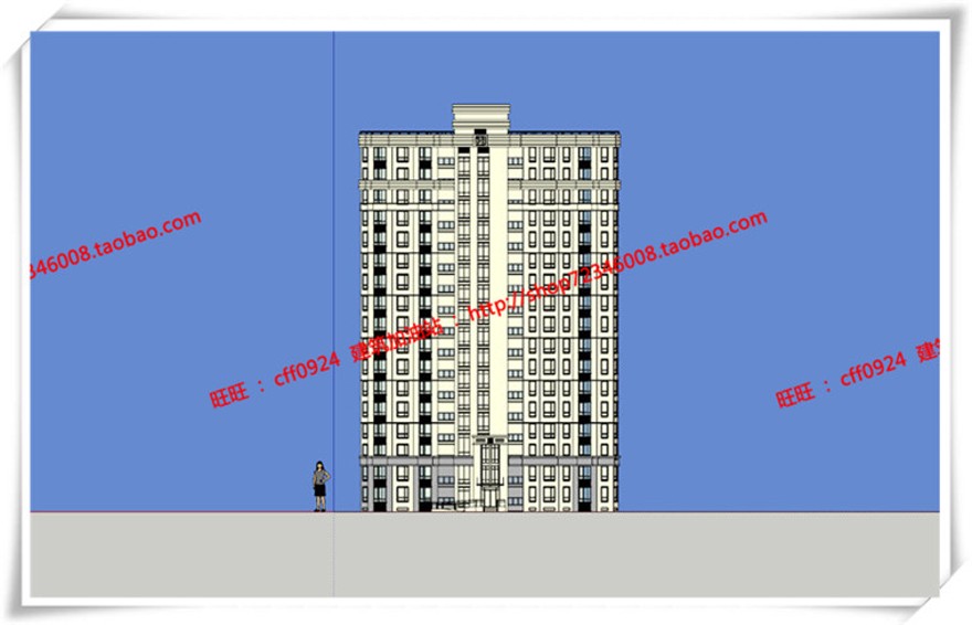 建筑图纸285高层住宅多层住宅小区户型cad总图+su模型+效果图+3Dmax