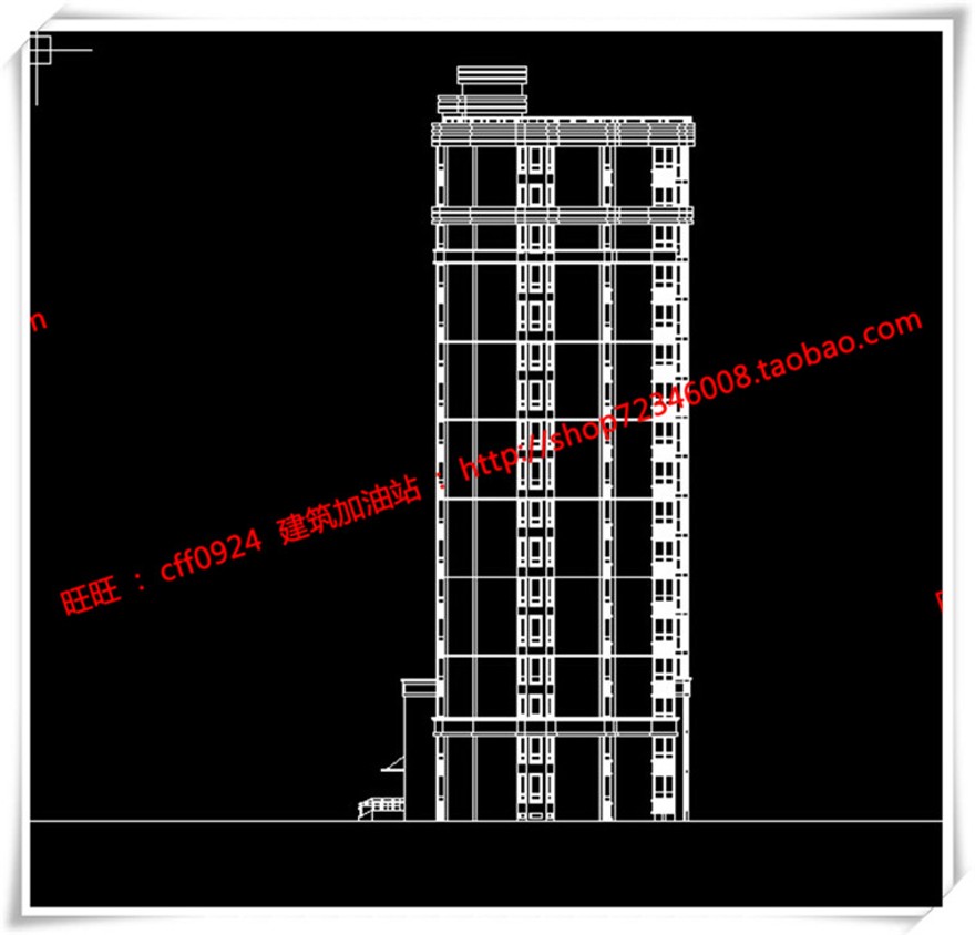 建筑图纸285高层住宅多层住宅小区户型cad总图+su模型+效果图+3Dmax