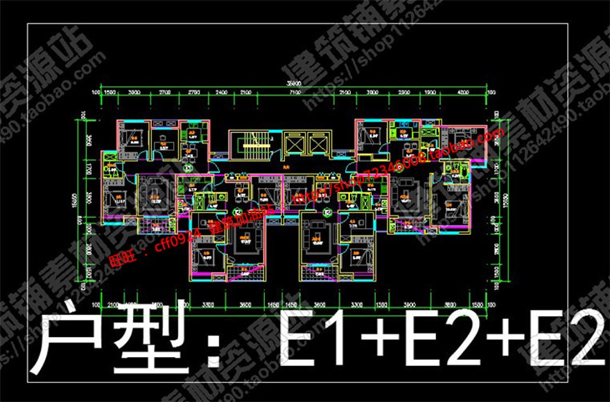 成套-层小高层住宅小区住宅楼建筑设计方案su模型+cad平面图