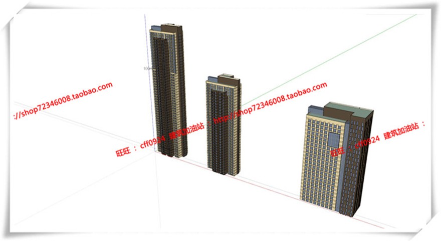 建筑图纸223合肥万达商业/商业设计综合体广场su/sketchup模型+cad图纸+效建筑资源