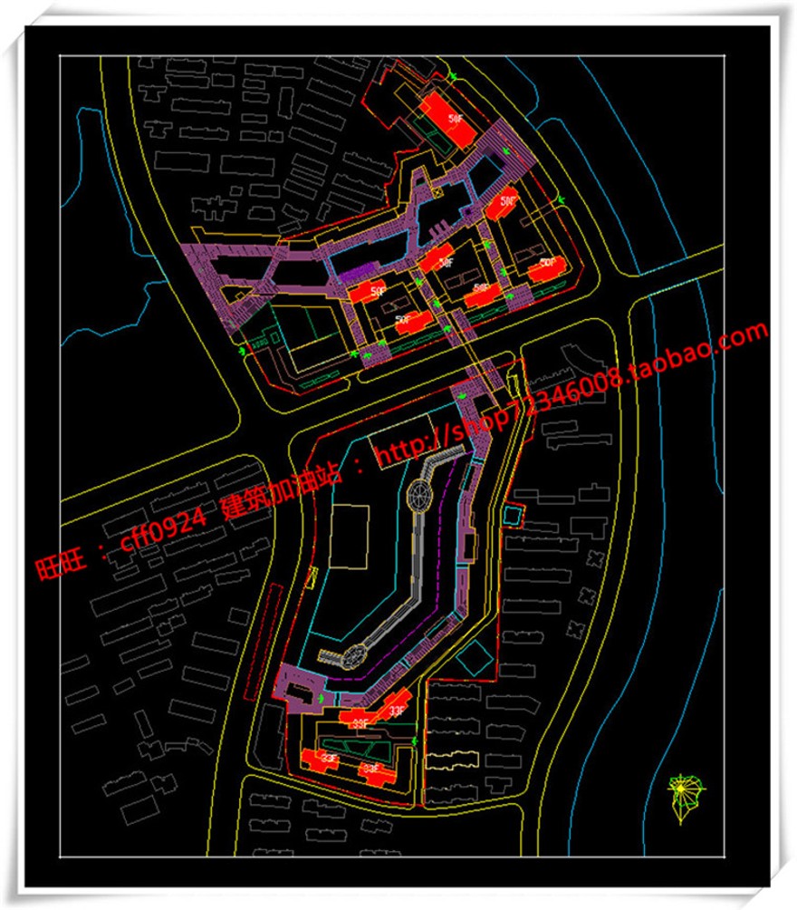 建筑图纸223合肥万达商业/商业设计综合体广场su/sketchup模型+cad图纸+效建筑资源