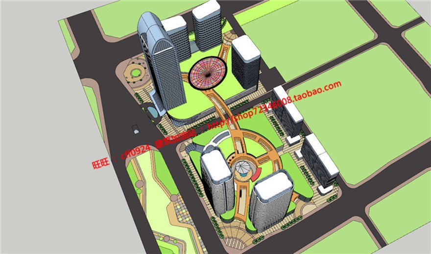 su概念设计模型cad总图源文件商业设计综合体方案设计酒店办建筑资源
