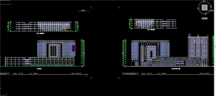 产业园太阳城室外建筑全套设计效果图+cad(总图平建筑资源