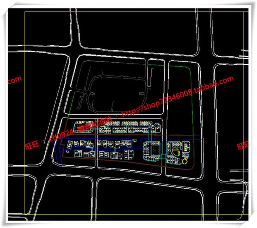 建筑图纸207商业设计综合体/商业街/商业方案图SU模型/sketchup+cad图纸