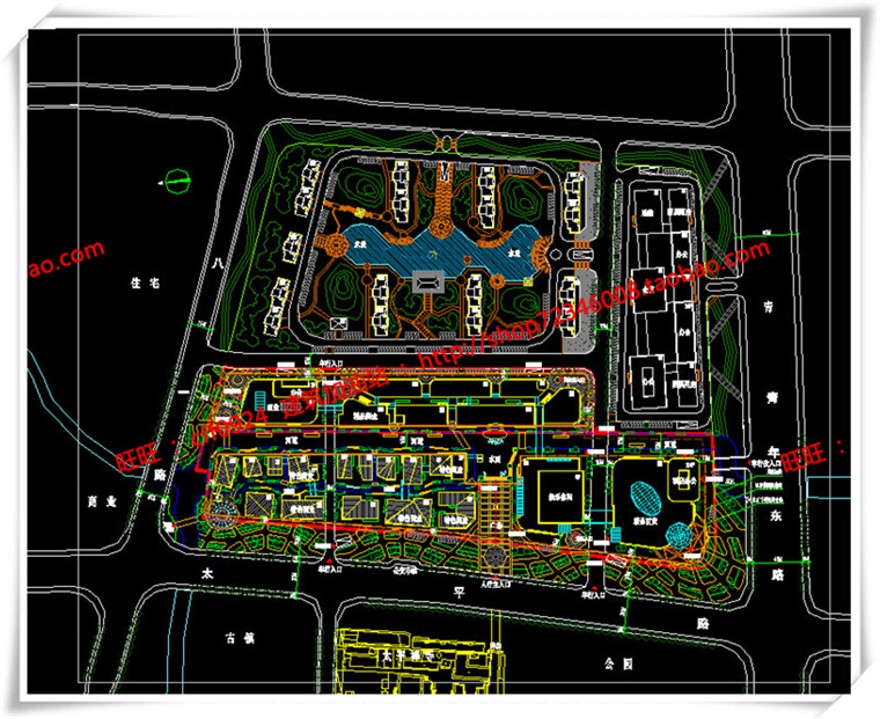 建筑图纸207商业设计综合体/商业街/商业方案图SU模型/sketchup+cad图纸