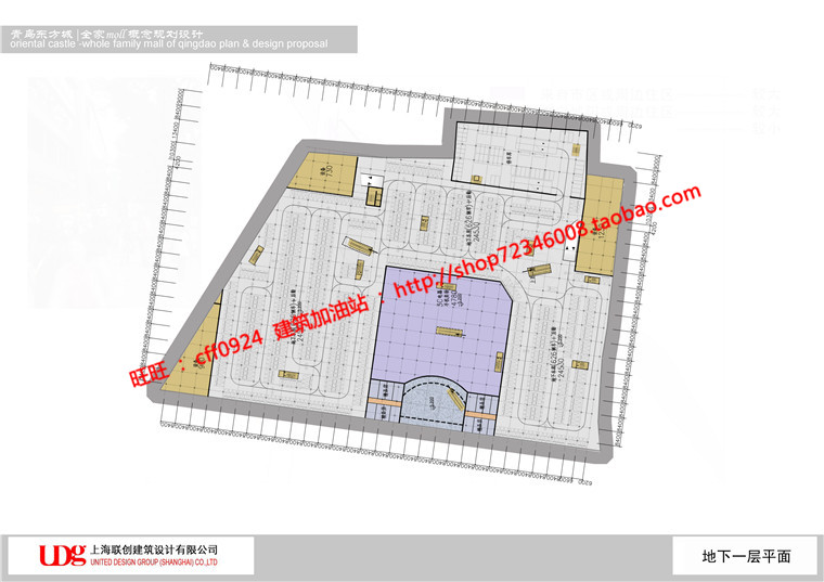 商业购物中心商场超市建筑方案设计cad图纸效果图方建筑资源