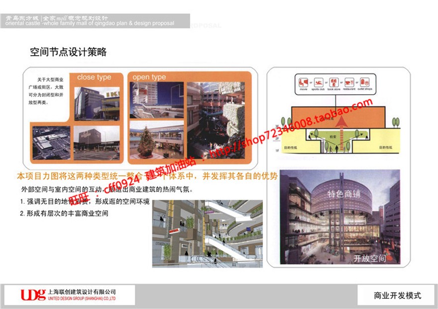 商业购物中心商场超市建筑方案设计cad图纸效果图方建筑资源