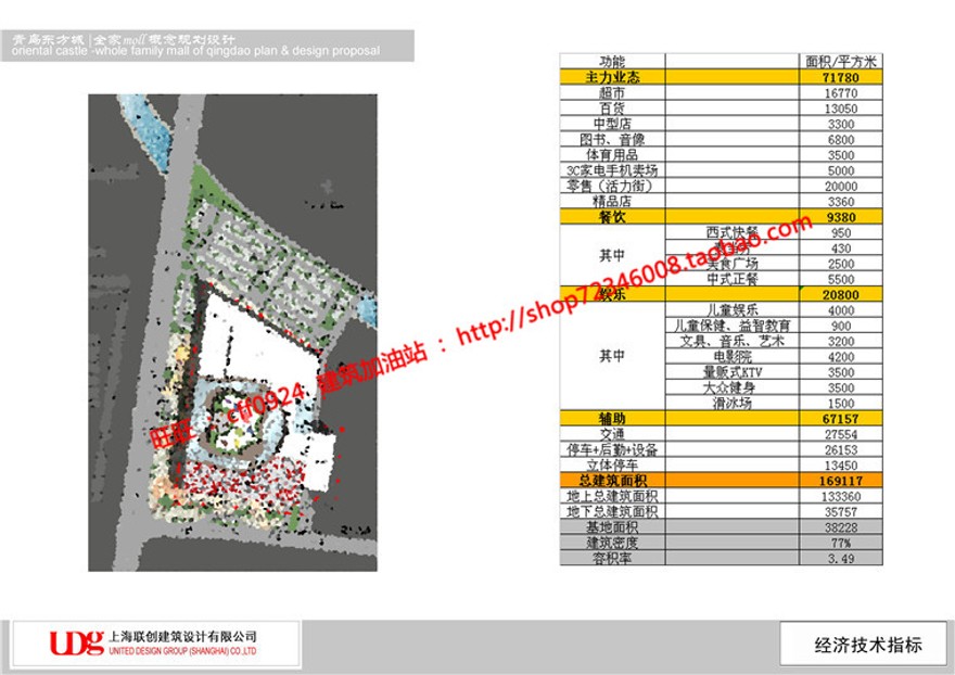 商业购物中心商场超市建筑方案设计cad图纸效果图方建筑资源