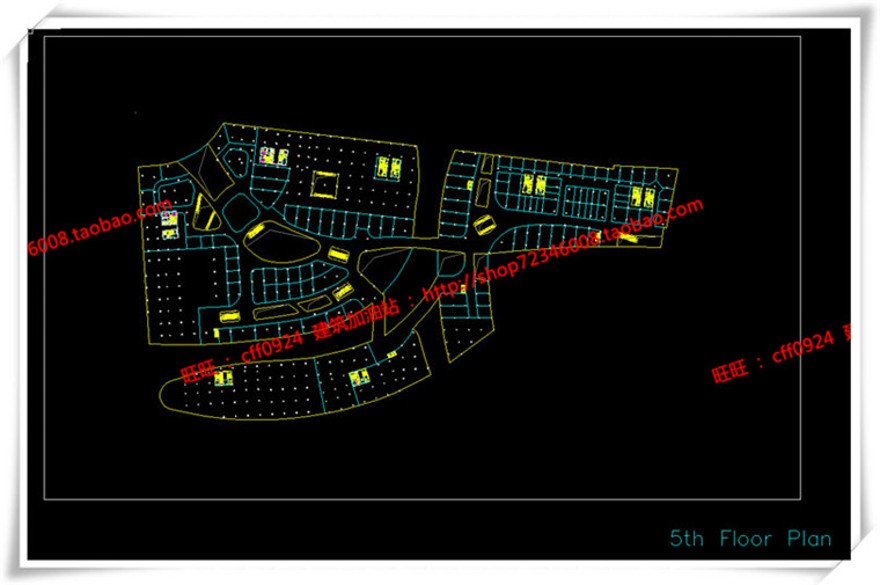 建筑图纸211福州商业景观建筑规划项目办公酒店公寓SU模型/sketchup+cad图纸