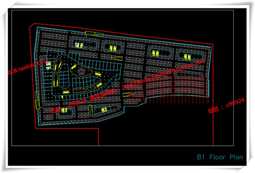 建筑图纸211福州商业景观建筑规划项目办公酒店公寓SU模型/sketchup+cad图纸