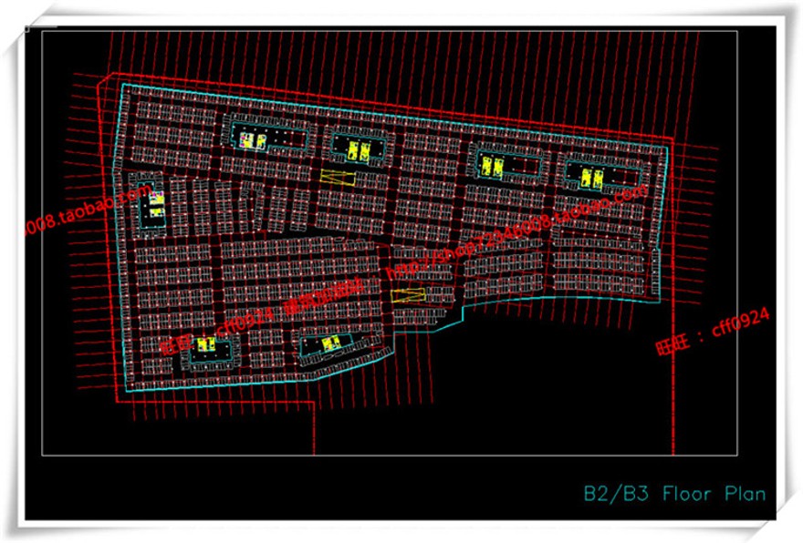 建筑图纸211福州商业景观建筑规划项目办公酒店公寓SU模型/sketchup+cad图纸