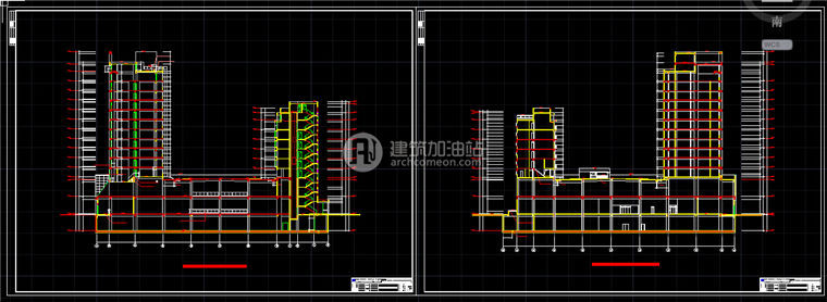 建筑图纸187商业设计综合体/商住楼/商业设计包有SU模型/cad图纸/效果图