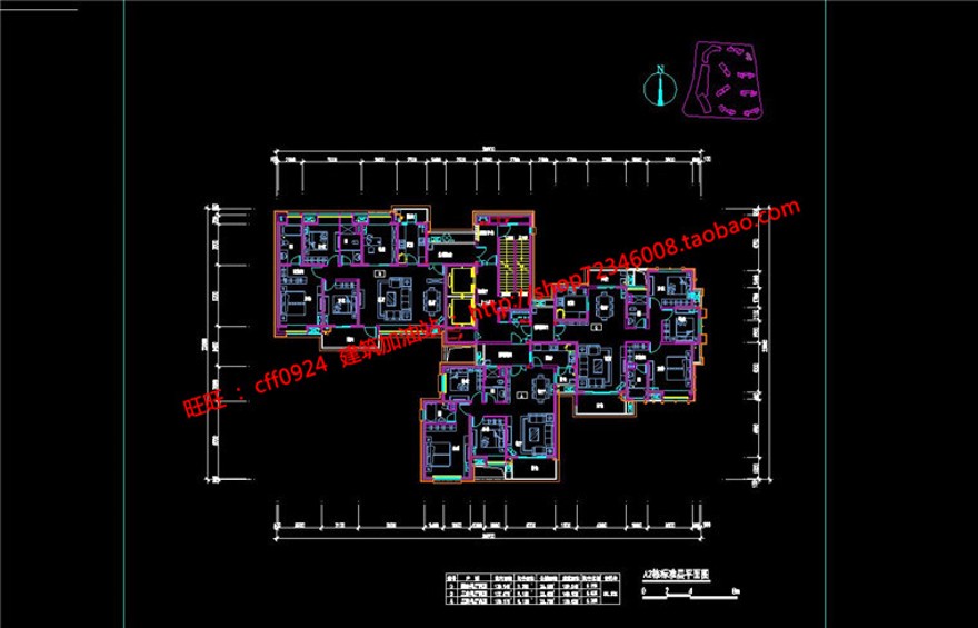 商业设计综合体住宅区办公楼酒店商业裙房建筑方案cad图建筑资源