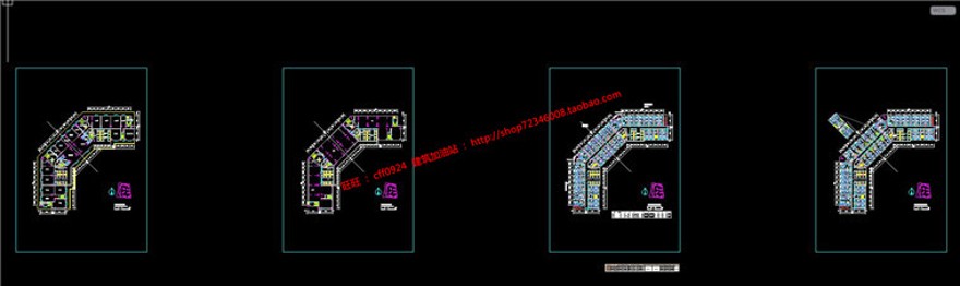 商业设计综合体住宅区办公楼酒店商业裙房建筑方案cad图建筑资源