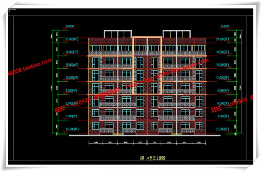 建筑图纸288花园住宅/多层住宅全套设计SU模型+cad图纸+效果图+3D