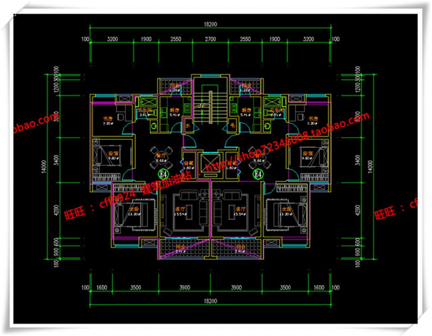 建筑图纸30011F住宅小高层住宅住宅楼住宅设计cad图纸+su模型+效果图