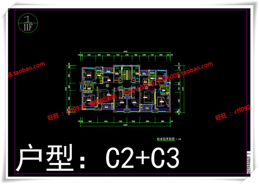 建筑图纸30011F住宅小高层住宅住宅楼住宅设计cad图纸+su模型+效果图