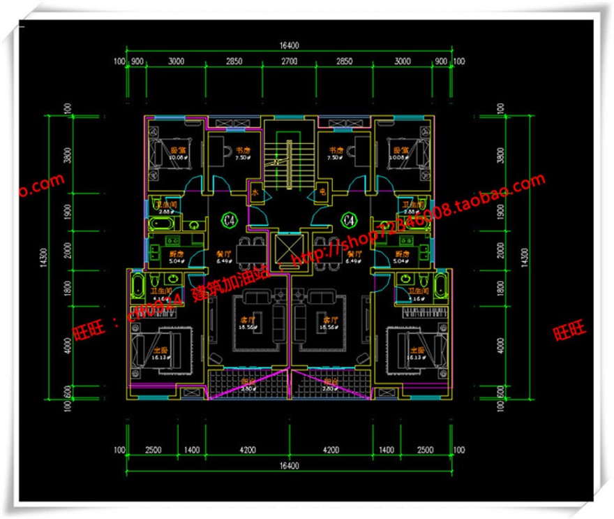 建筑图纸30011F住宅小高层住宅住宅楼住宅设计cad图纸+su模型+效果图